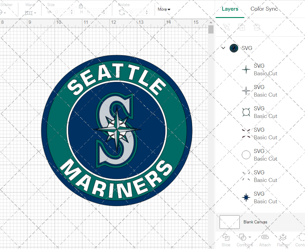 Seattle Mariners Circle 1993, Svg, Dxf, Eps, Png - SvgShopArt