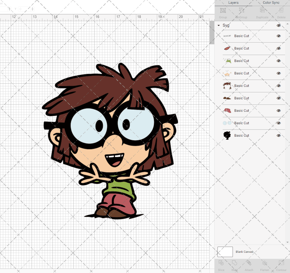 Lisa Loud - The Loud House 002, Svg, Dxf, Eps, Png - SvgShopArt