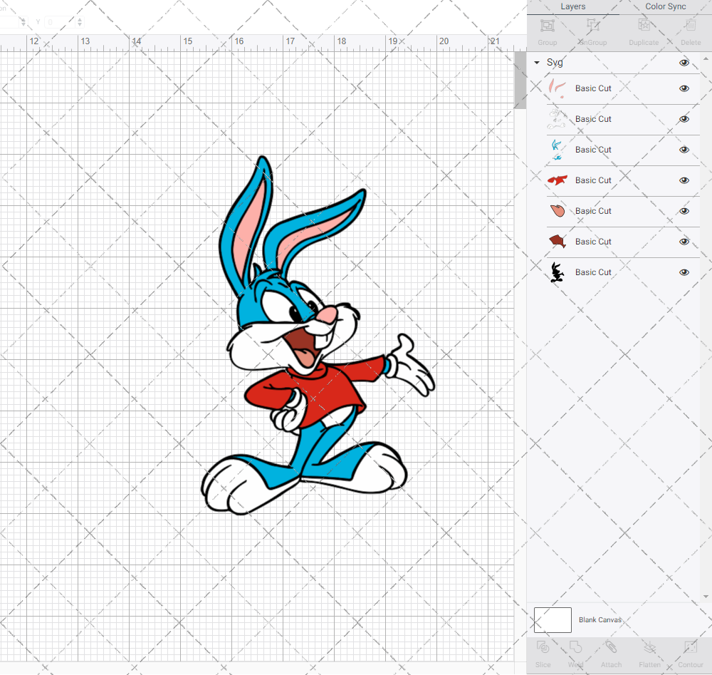 Buster Bunny - Tiny Toon Adventures, Svg, Dxf, Eps, Png - SvgShopArt