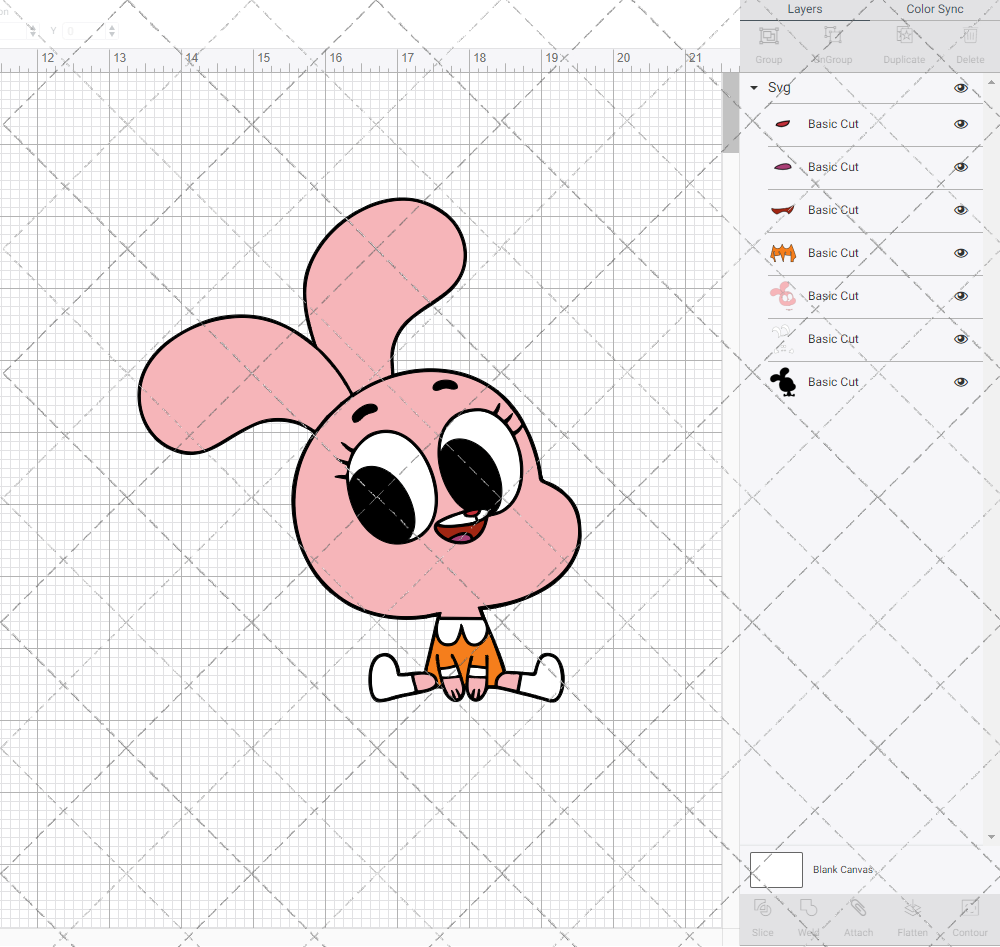 Anais Watterson - The Amazing World of Gumball 002, Svg, Dxf, Eps, Png - SvgShopArt