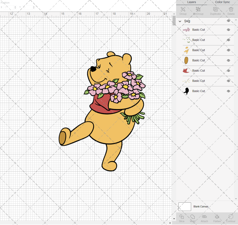 Winnie The Pooh 003, Svg, Dxf, Eps, Png - SvgShopArt