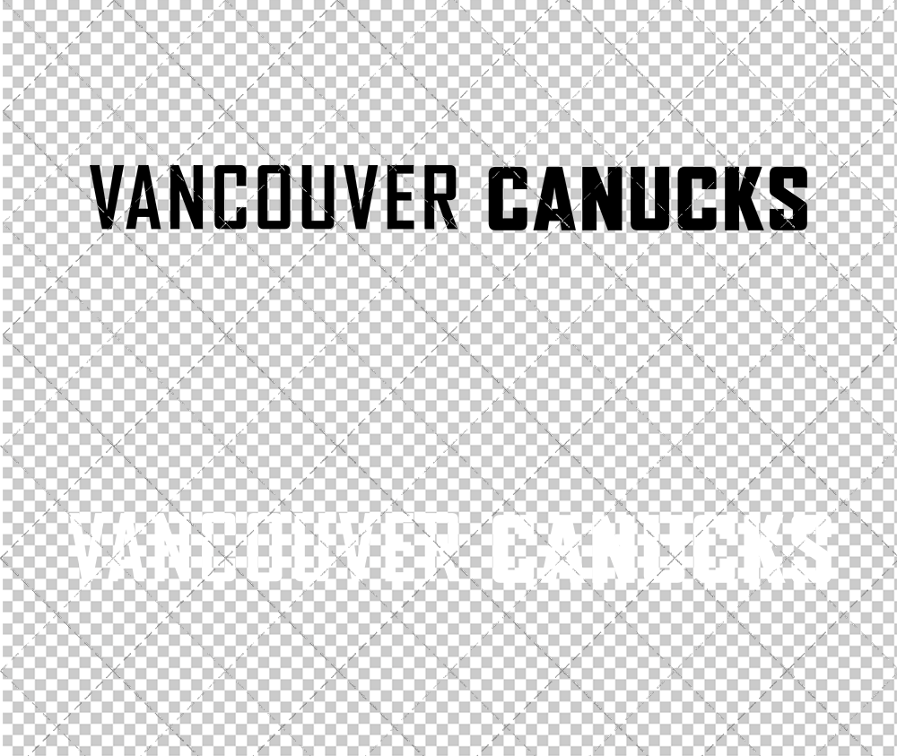 Vancouver Canucks Wordmark 2007 009, Svg, Dxf, Eps, Png - SvgShopArt