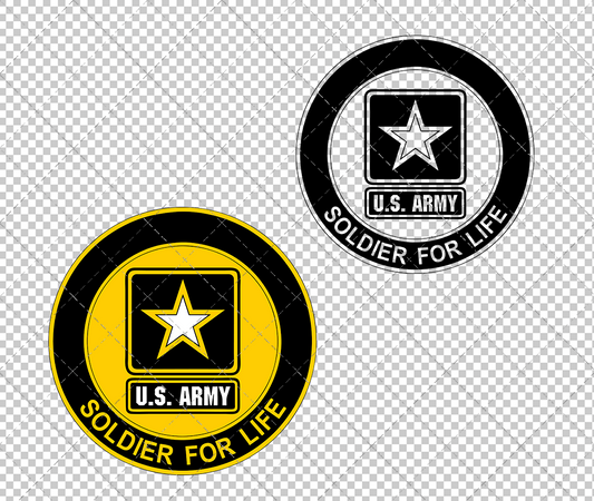 United States Army Logos 002, Svg, Dxf, Eps, Png - SvgShopArt