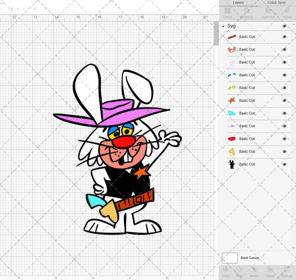 Ricochet Rabbit, Svg, Dxf, Eps, Png - SvgShopArt