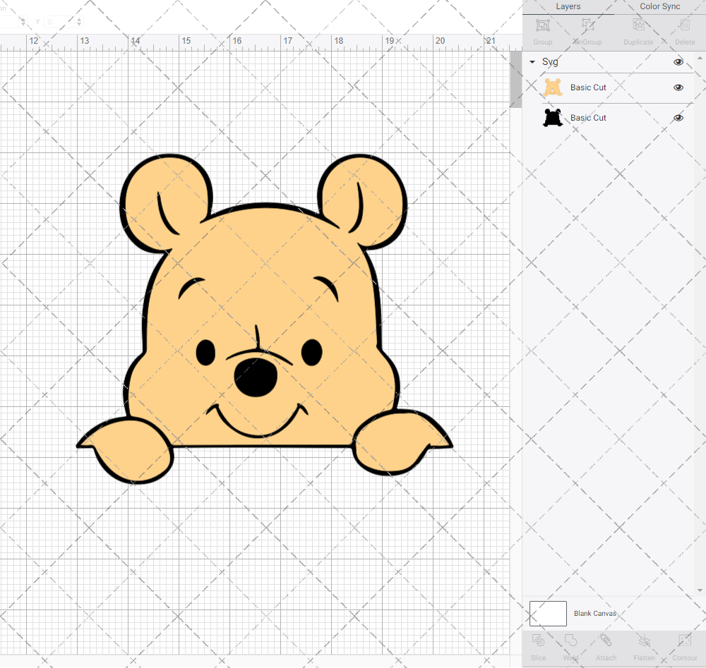 Baby Winnie The Pooh 004, Svg, Dxf, Eps, Png - SvgShopArt