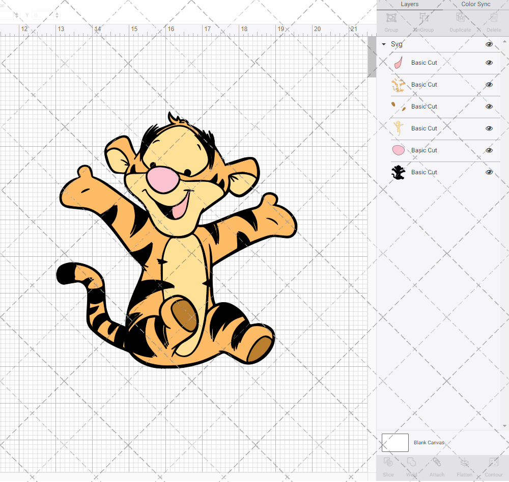 Baby Tigger - Winnie The Pooh 003, Svg, Dxf, Eps, Png - SvgShopArt