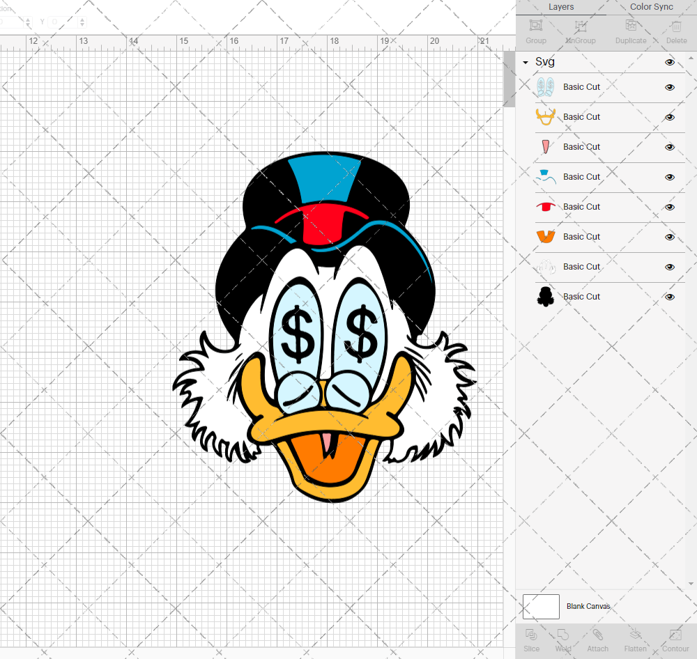 Scrooge McDuck - Ducktales, Svg, Dxf, Eps, Png - SvgShopArt