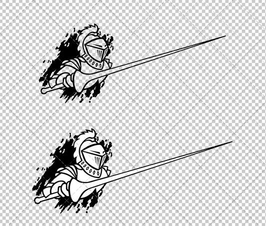 Central Florida Knights Secondary 1993 003, Svg, Dxf, Eps, Png