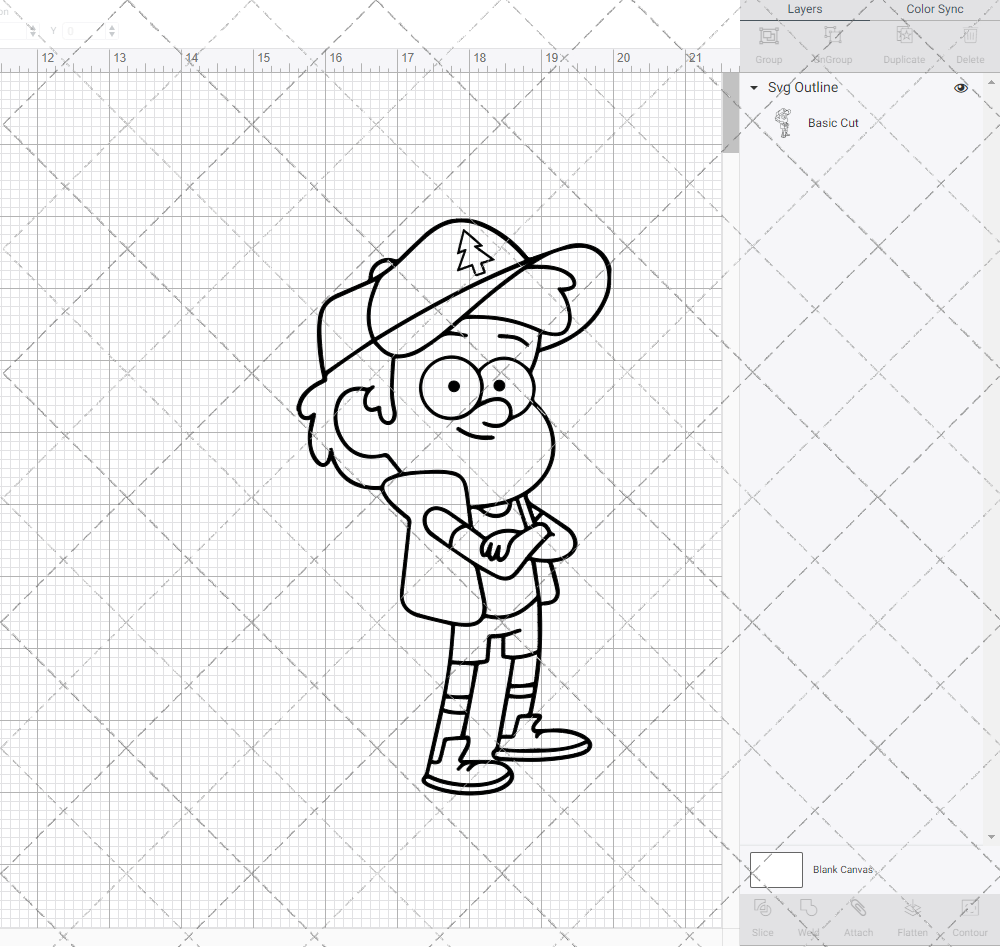 Dipper Pines - Gravity Falls, Svg, Dxf, Eps, Png - SvgShopArt