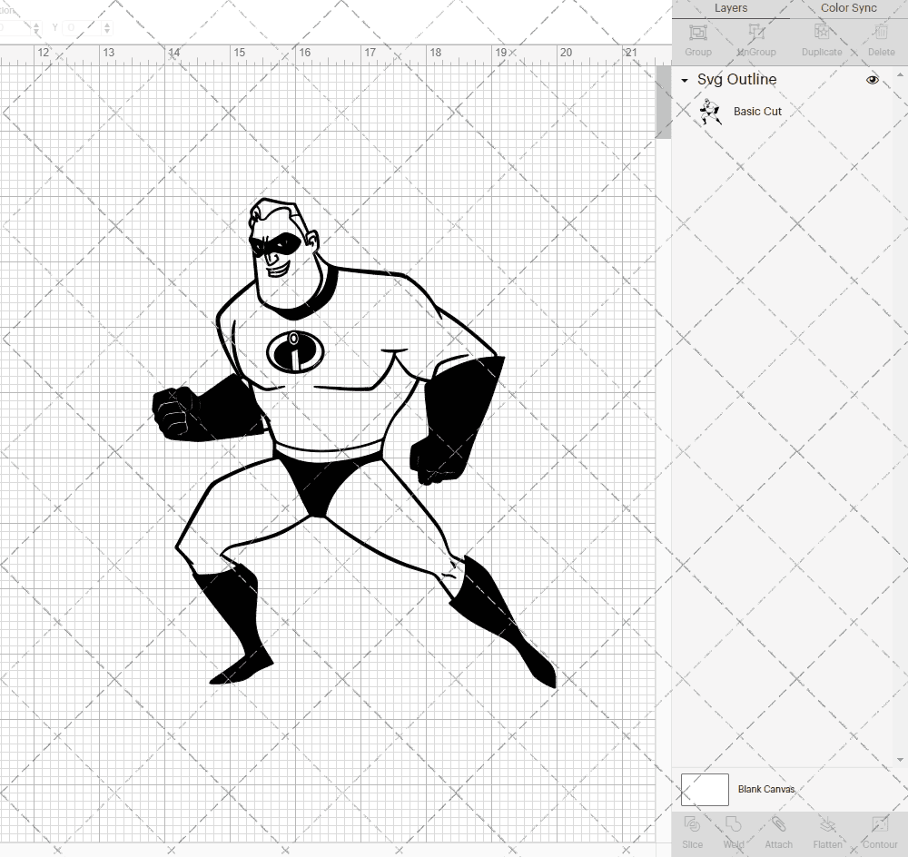 Mr Incredible - The Incredibles, Svg, Dxf, Eps, Png - SvgShopArt