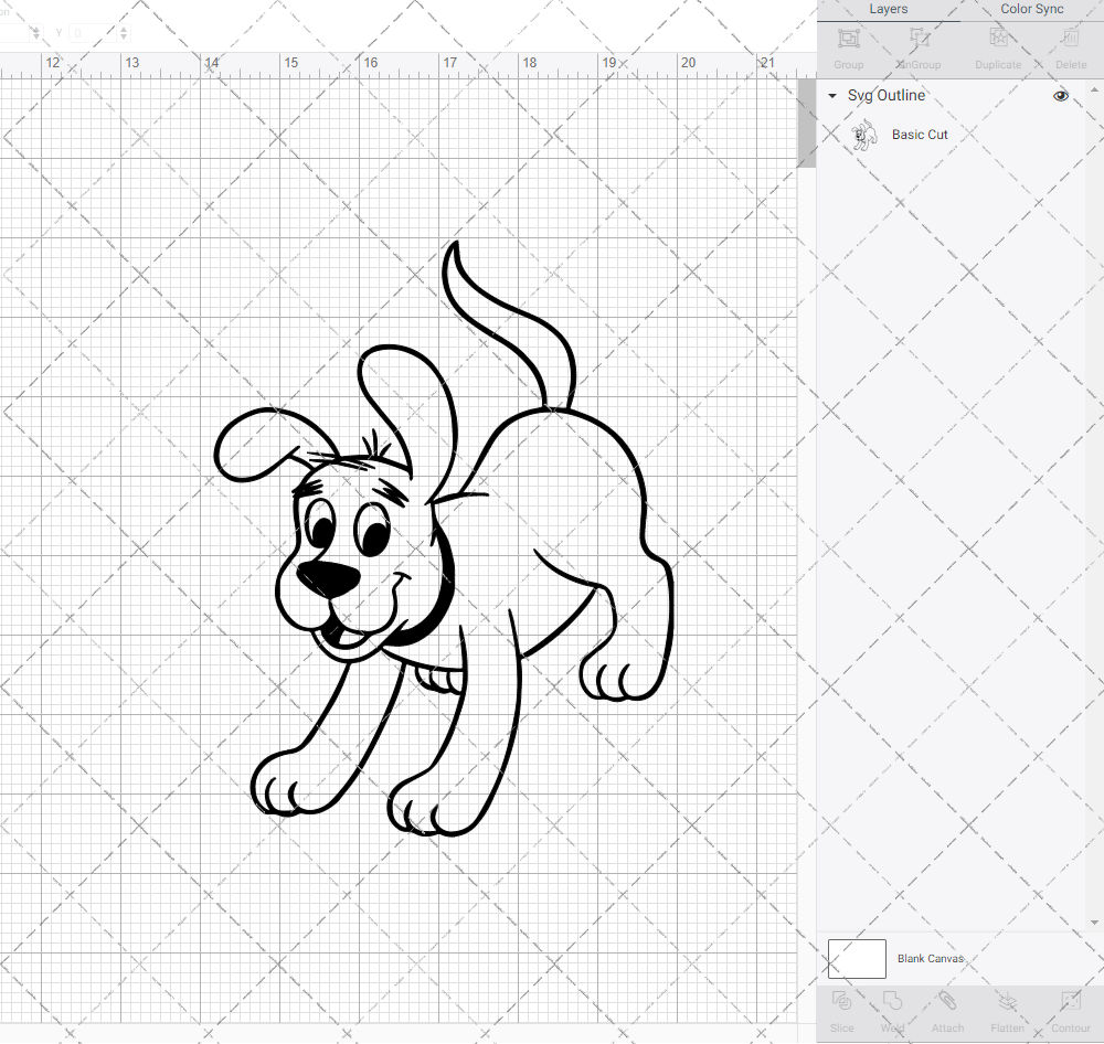 Clifford - Big Red Dog 004, Svg, Dxf, Eps, Png - SvgShopArt