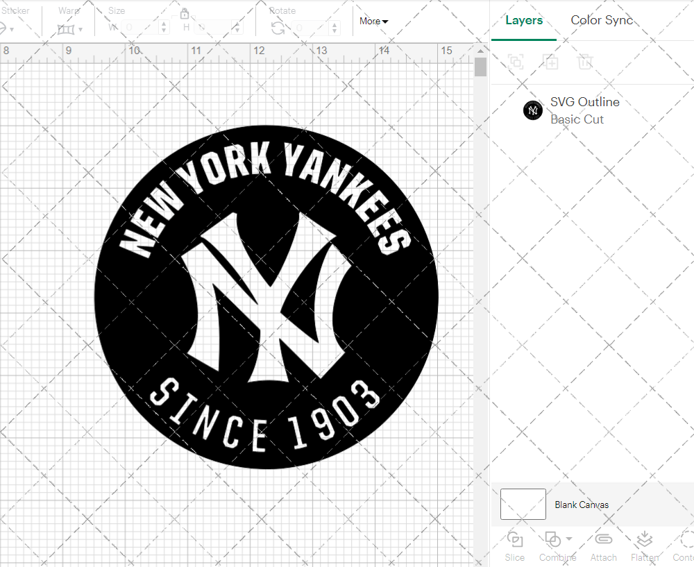 New York Yankees Circle 1915, Svg, Dxf, Eps, Png - SvgShopArt