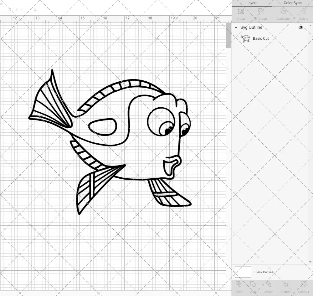 Dory - Finding Dory, Svg, Dxf, Eps, Png - SvgShopArt