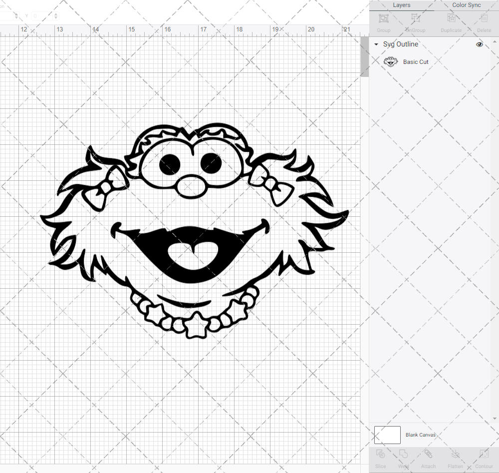 Zoe - Sesame Street, Svg, Dxf, Eps, Png - SvgShopArt