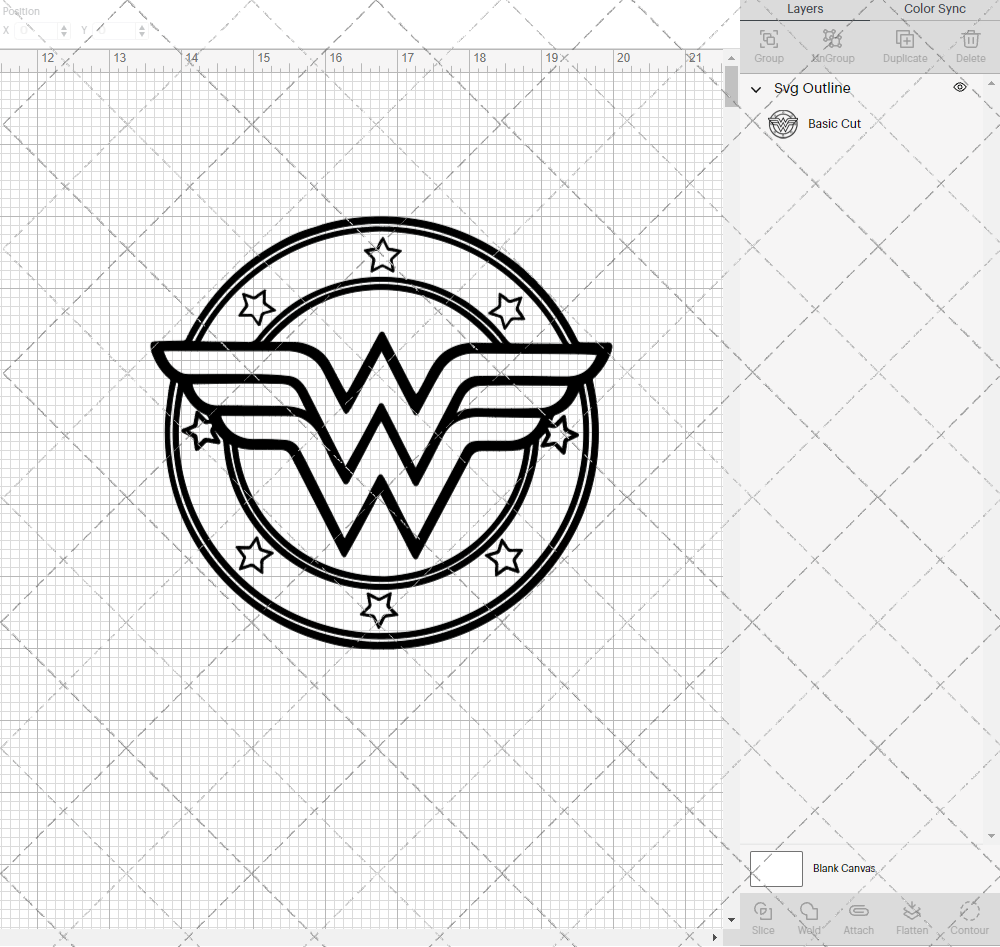 Wonder Woman Logo, Svg, Dxf, Eps, Png - SvgShopArt