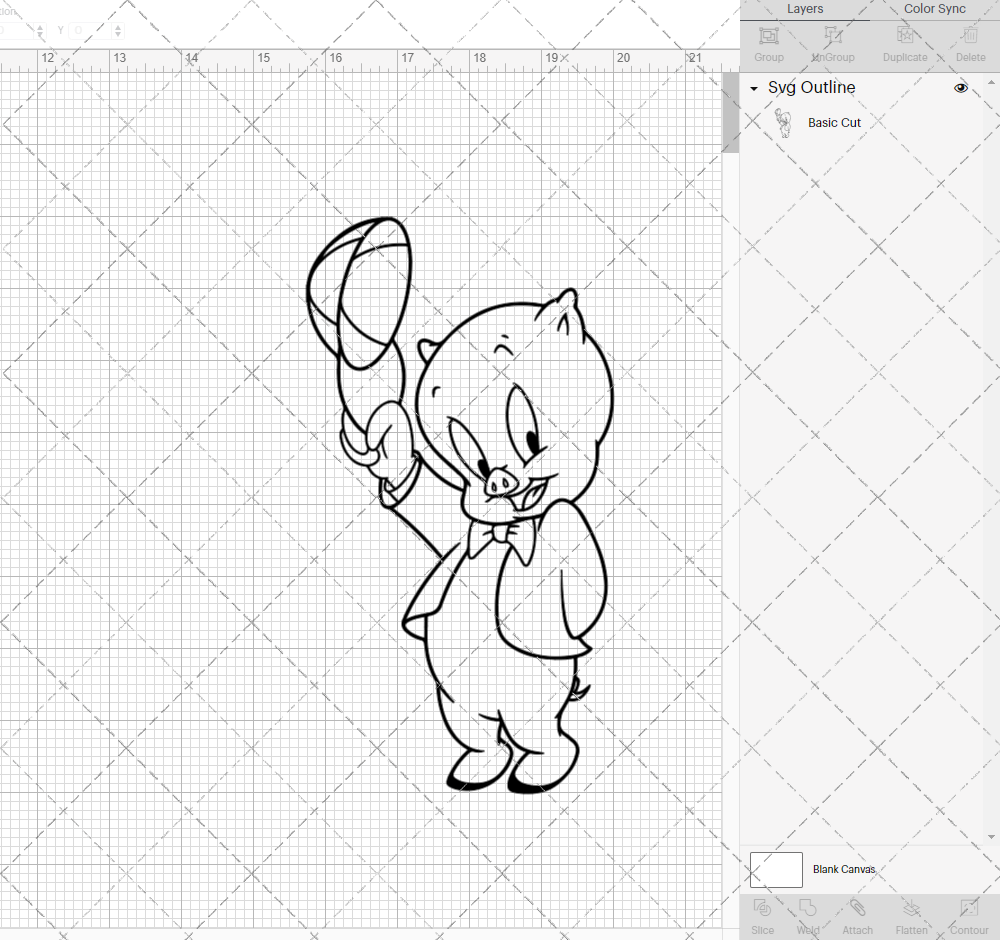 Porky Pig - Looney Tunes, Svg, Dxf, Eps, Png - SvgShopArt