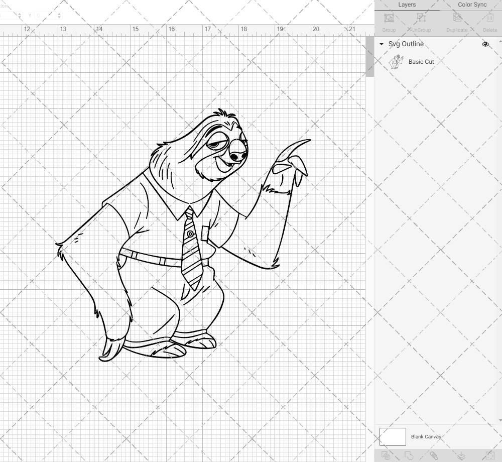 Flash The Sloth - Zootopia, Svg, Dxf, Eps, Png - SvgShopArt