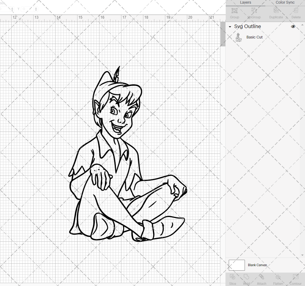 Peter Pan 003, Svg, Dxf, Eps, Png - SvgShopArt