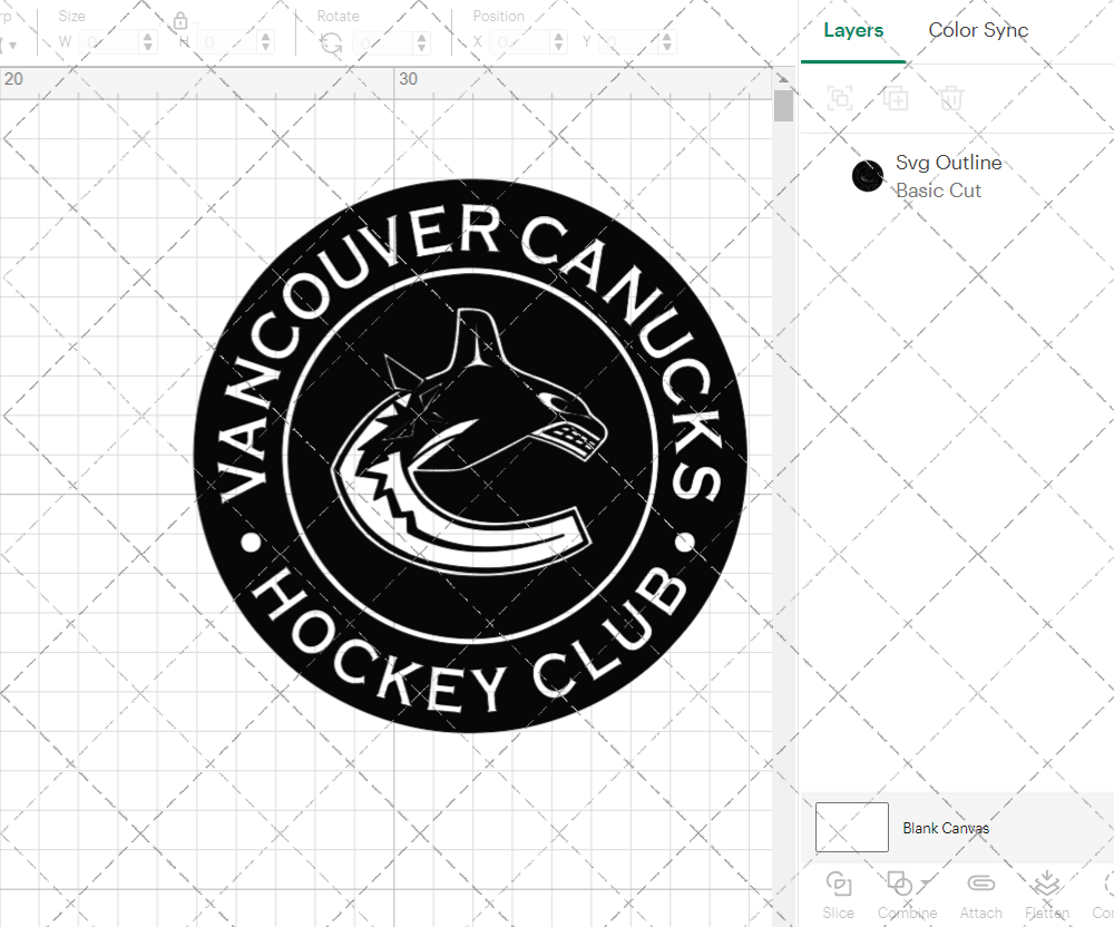 Vancouver Canucks Circle 2019, Svg, Dxf, Eps, Png - SvgShopArt