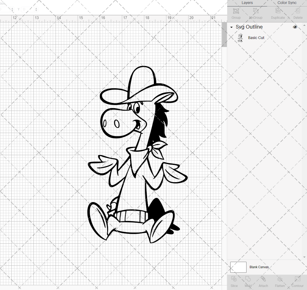 Quick Draw McGraw 002, Svg, Dxf, Eps, Png - SvgShopArt