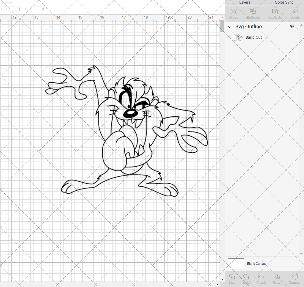 Tasmanian Devil - Looney Tunes, Svg, Dxf, Eps, Png - SvgShopArt