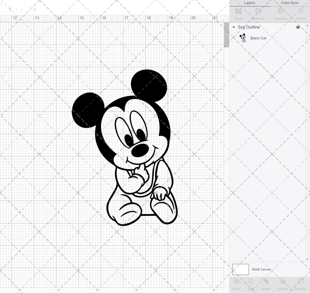 Baby Mickey Mouse 003, Svg, Dxf, Eps, Png - SvgShopArt