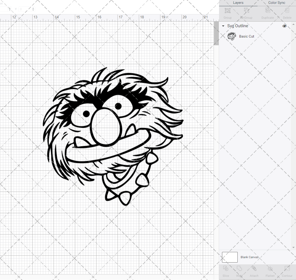 Animal - The Muppet 002, Svg, Dxf, Eps, Png - SvgShopArt