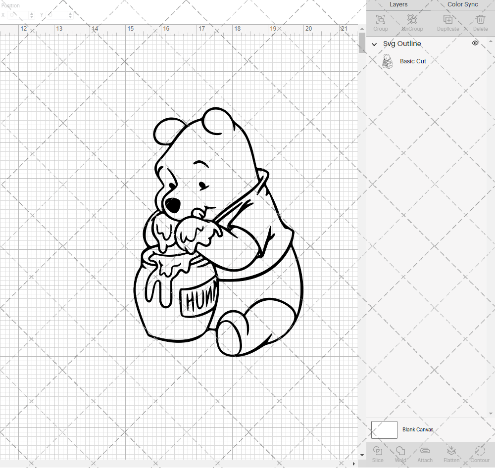 Winnie The Pooh 002, Svg, Dxf, Eps, Png - SvgShopArt