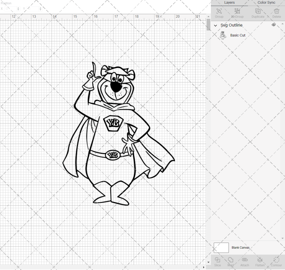 Yogi Bear 002, Svg, Dxf, Eps, Png - SvgShopArt