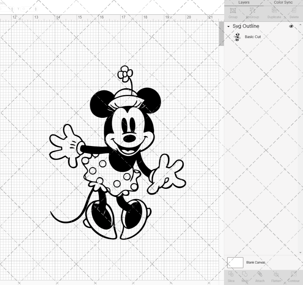 Minnie Mouse Classic, Svg, Dxf, Eps, Png - SvgShopArt