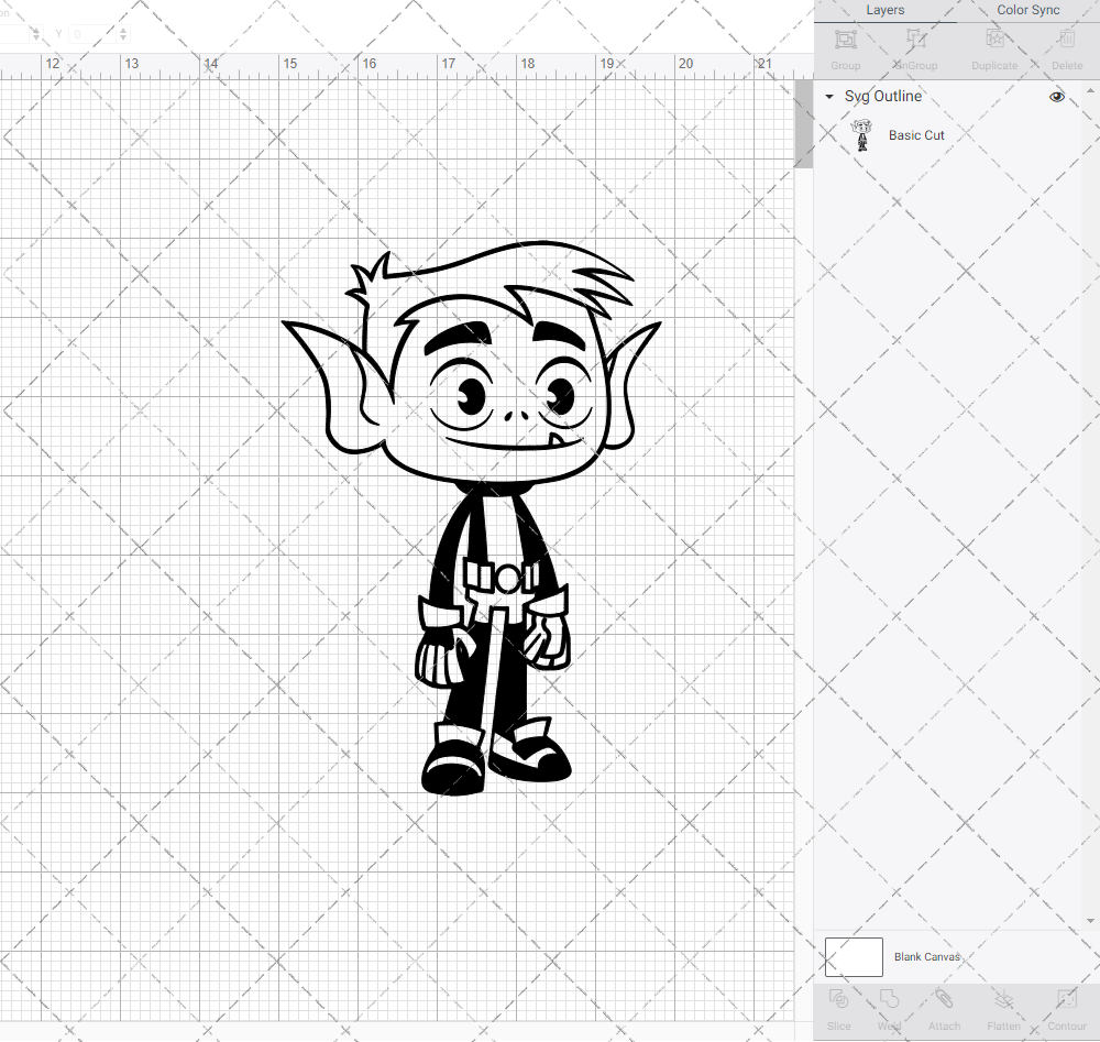 Beast Boy - Teen Titans Go 003, Svg, Dxf, Eps, Png - SvgShopArt