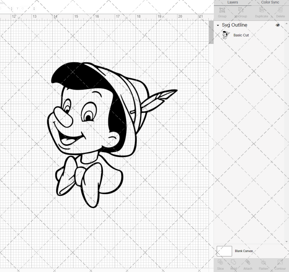 Pinocchio, Svg, Dxf, Eps, Png - SvgShopArt