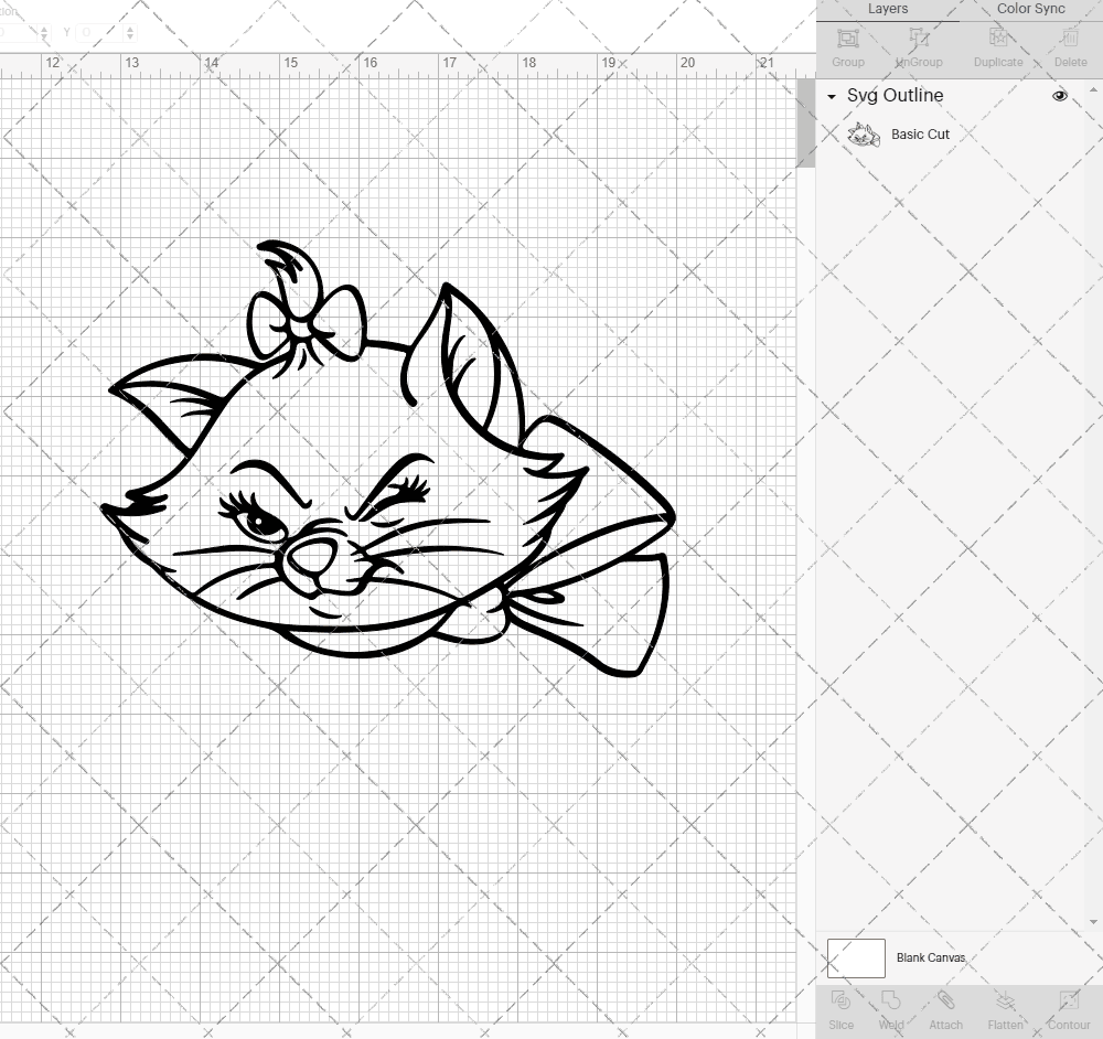 Marie - The Aristocats 003, Svg, Dxf, Eps, Png - SvgShopArt