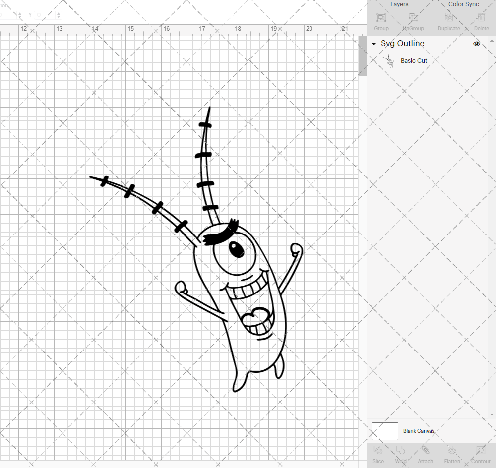 Plankton - SpongeBob SquarePants, Svg, Dxf, Eps, Png - SvgShopArt