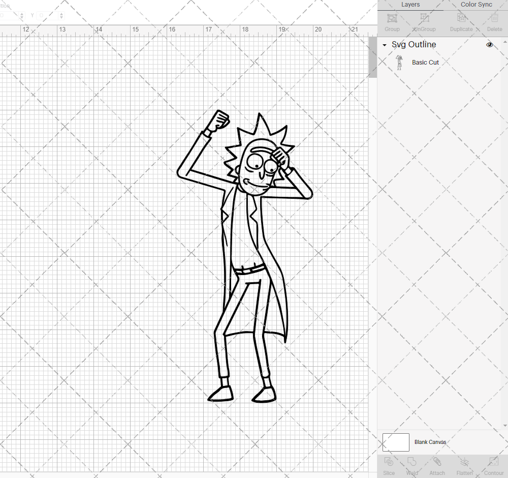 Rick - Rick and Morty 003, Svg, Dxf, Eps, Png - SvgShopArt