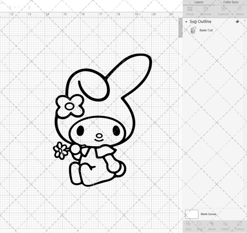 My Melody - Sanrio 002, Svg, Dxf, Eps, Png - SvgShopArt