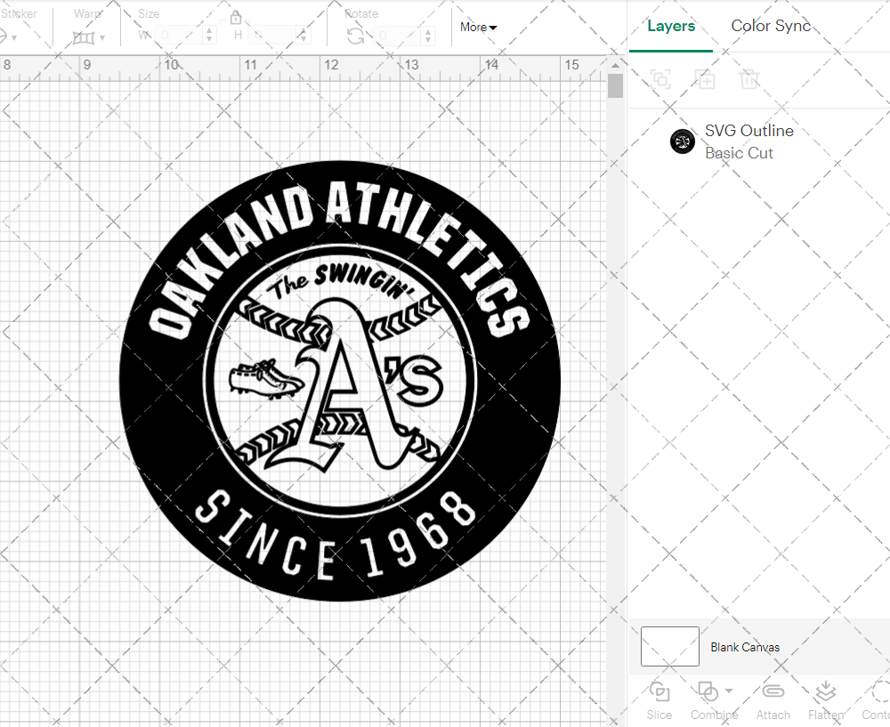 Oakland Athletics Circle 1971, Svg, Dxf, Eps, Png - SvgShopArt