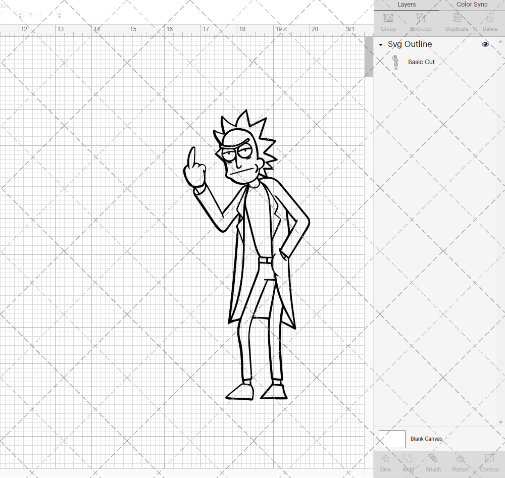 Rick - Rick and Morty 002, Svg, Dxf, Eps, Png - SvgShopArt