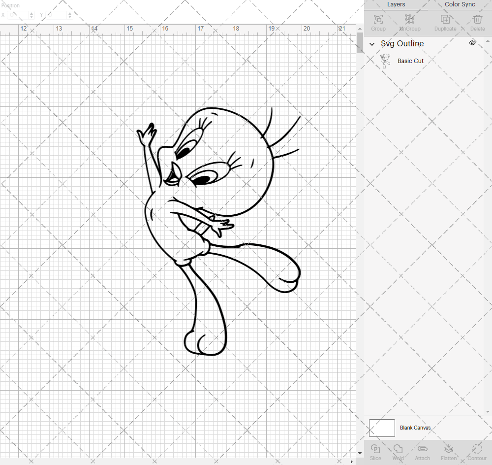 Tweety - Looney Tunes 003, Svg, Dxf, Eps, Png - SvgShopArt
