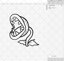 Piranha Plant - Super Mario Bros, Svg, Dxf, Eps, Png - SvgShopArt
