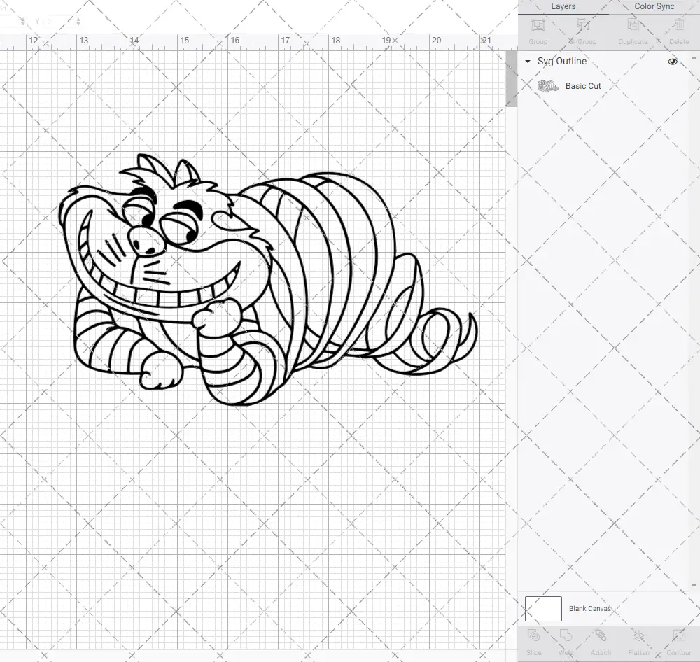 Cheshire Cat - Alice in Wonderland, Svg, Dxf, Eps, Png - SvgShopArt