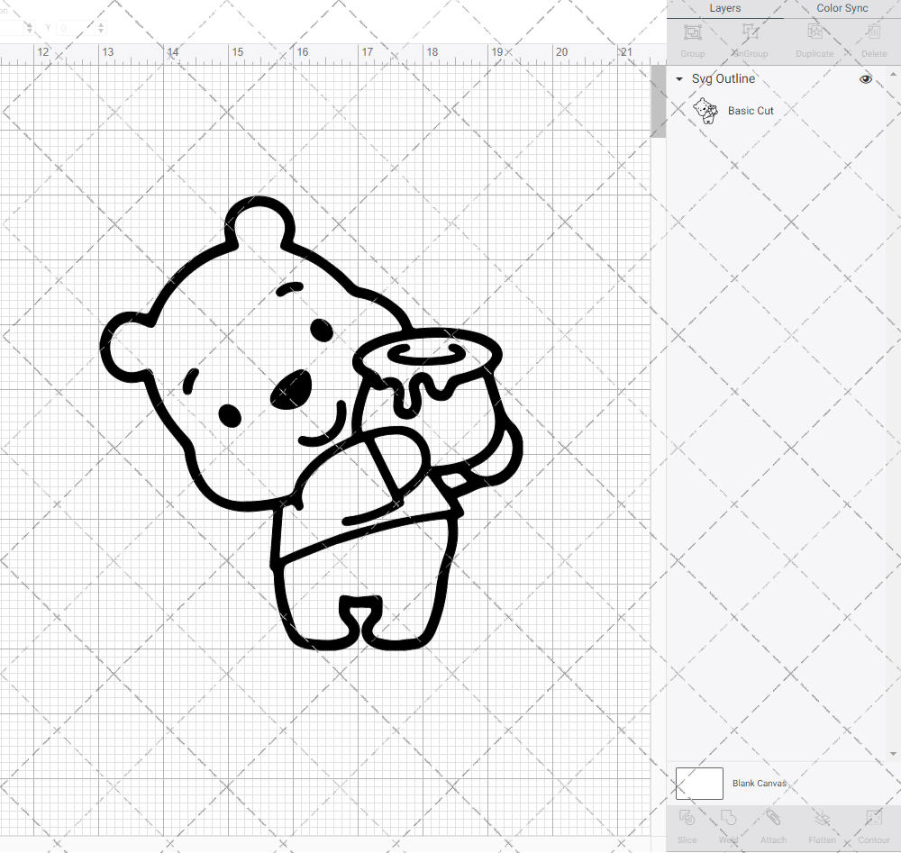 Baby Winnie The Pooh 003, Svg, Dxf, Eps, Png - SvgShopArt