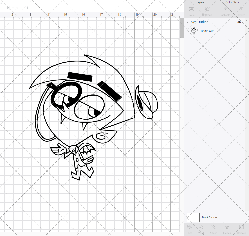 Anti-Cosmo - The Fairly Odd Parents, Svg, Dxf, Eps, Png - SvgShopArt