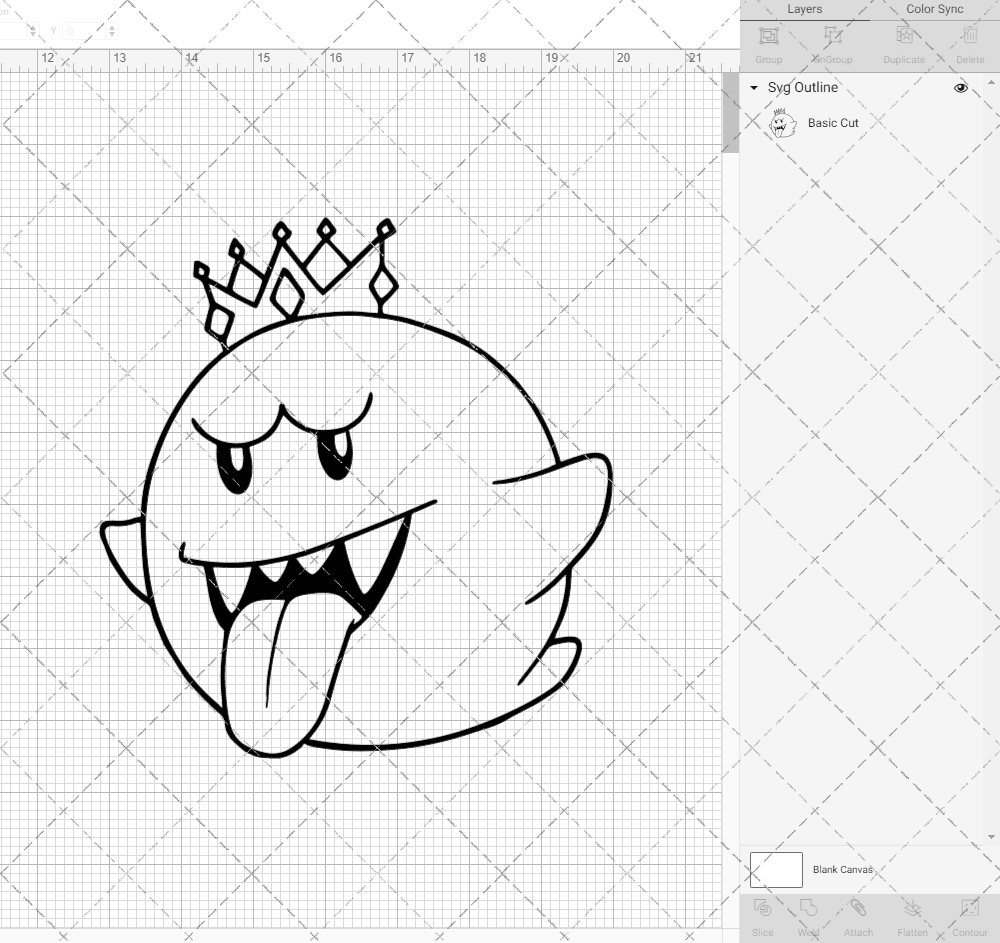 King of Boo - Super Mario Bros, Svg, Dxf, Eps, Png - SvgShopArt