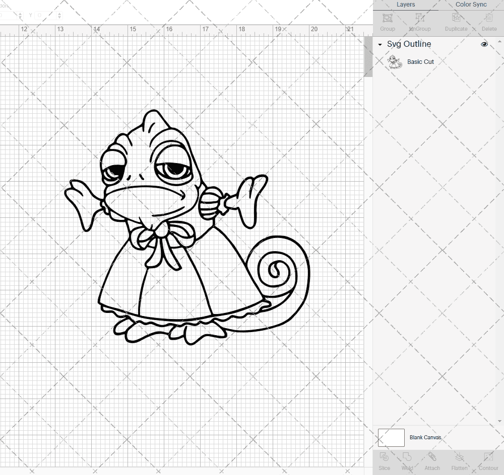 Pascal - Tangled 003, Svg, Dxf, Eps, Png - SvgShopArt