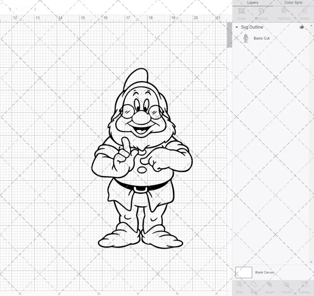 Doc - Snow White, Svg, Dxf, Eps, Png - SvgShopArt