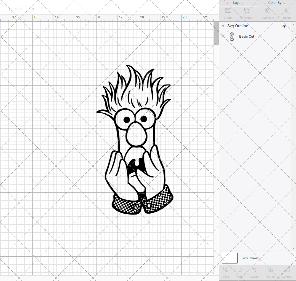 Beaker - The Muppet, Svg, Dxf, Eps, Png - SvgShopArt