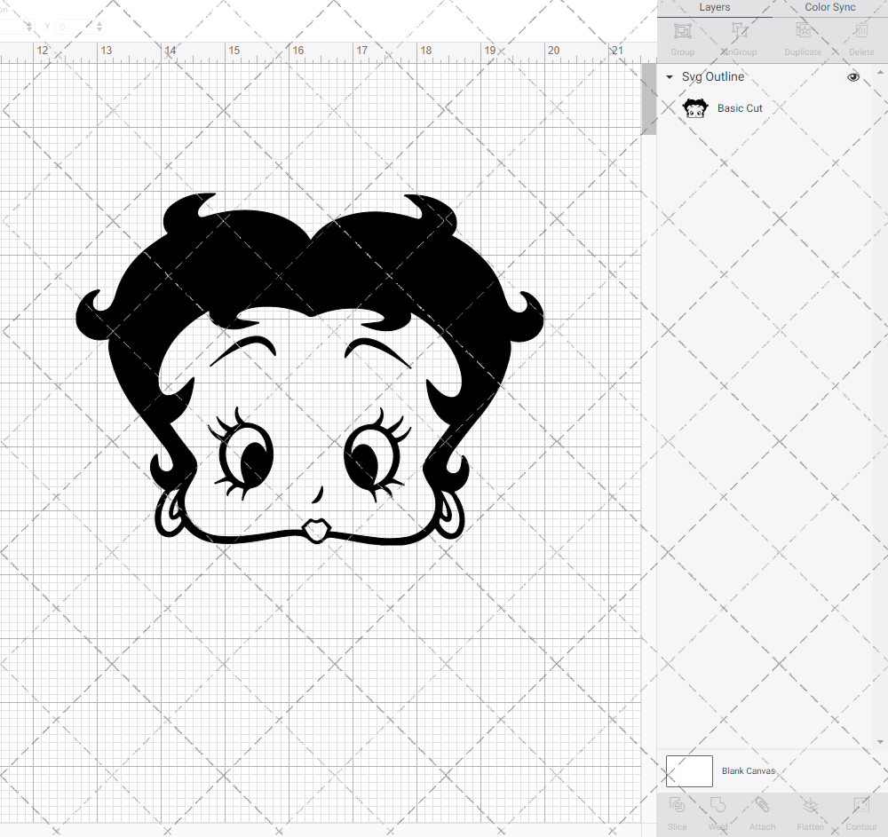 Betty Boop 003, Svg, Dxf, Eps, Png - SvgShopArt