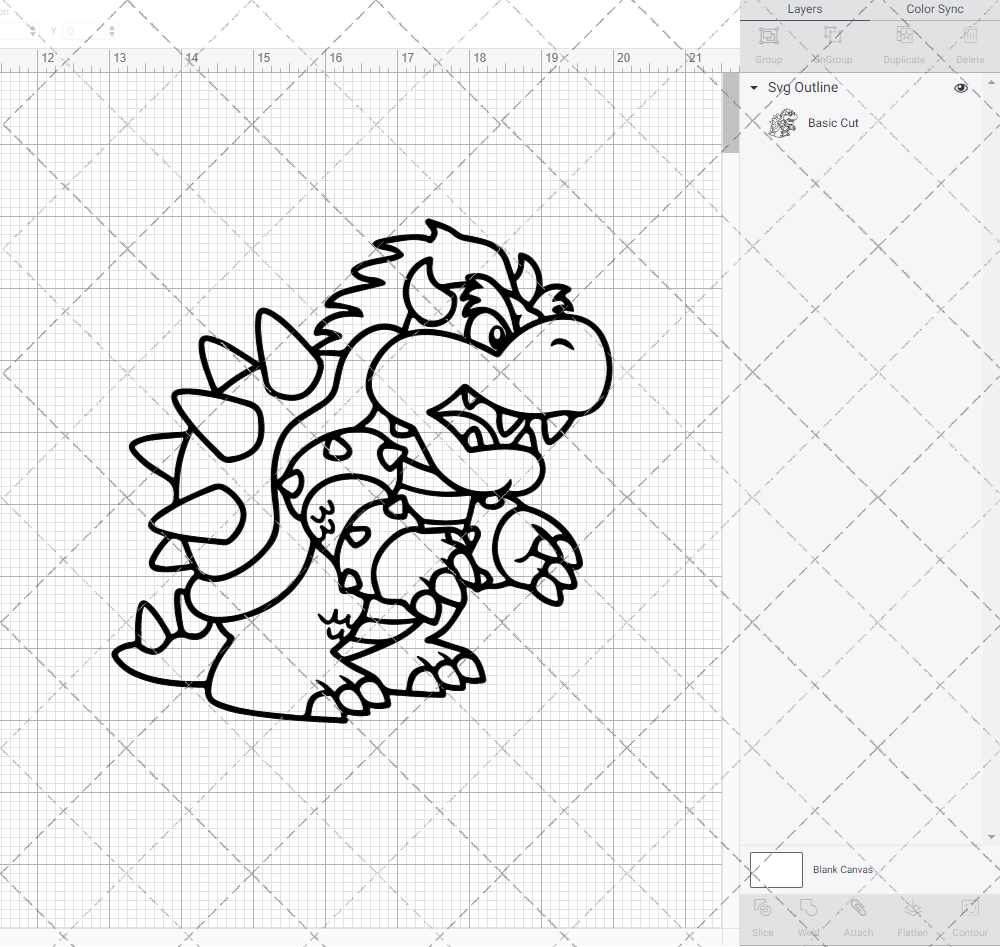 Bowser - Super Mario Bros, Svg, Dxf, Eps, Png - SvgShopArt