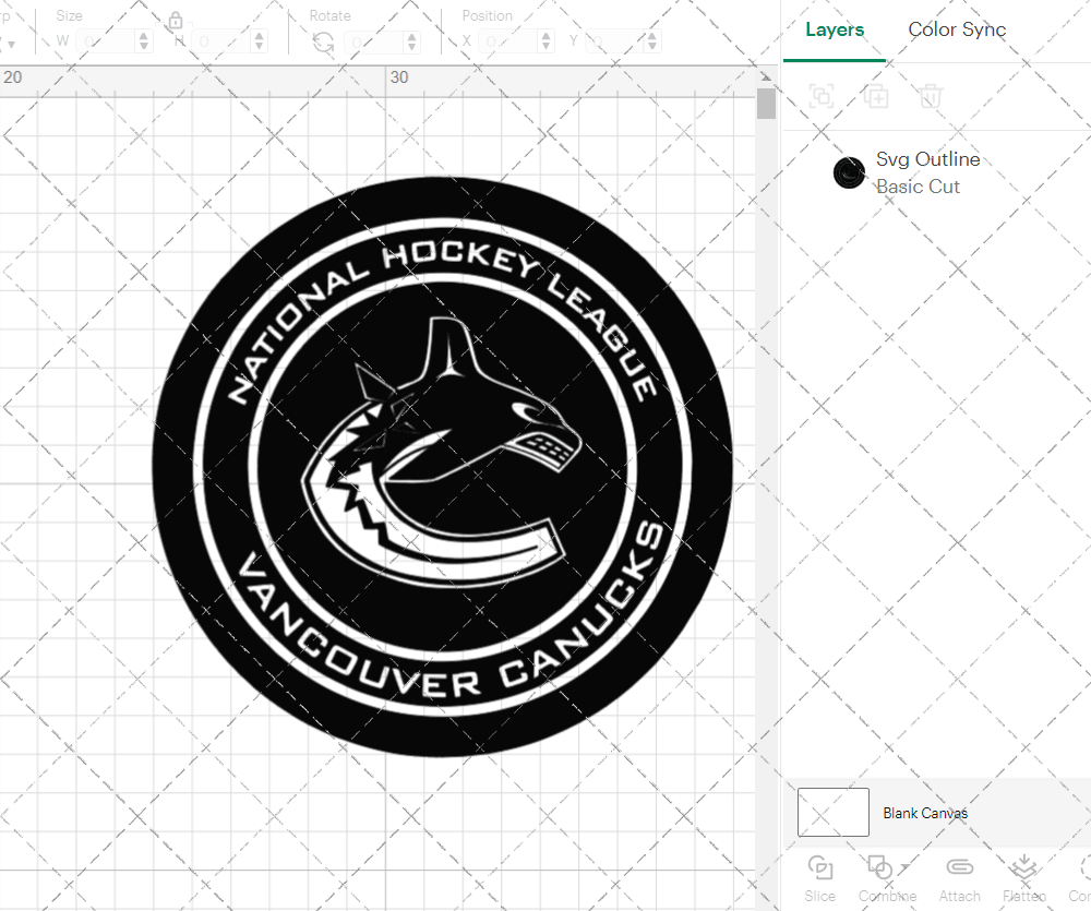 Vancouver Canucks Circle 2019 005, Svg, Dxf, Eps, Png - SvgShopArt